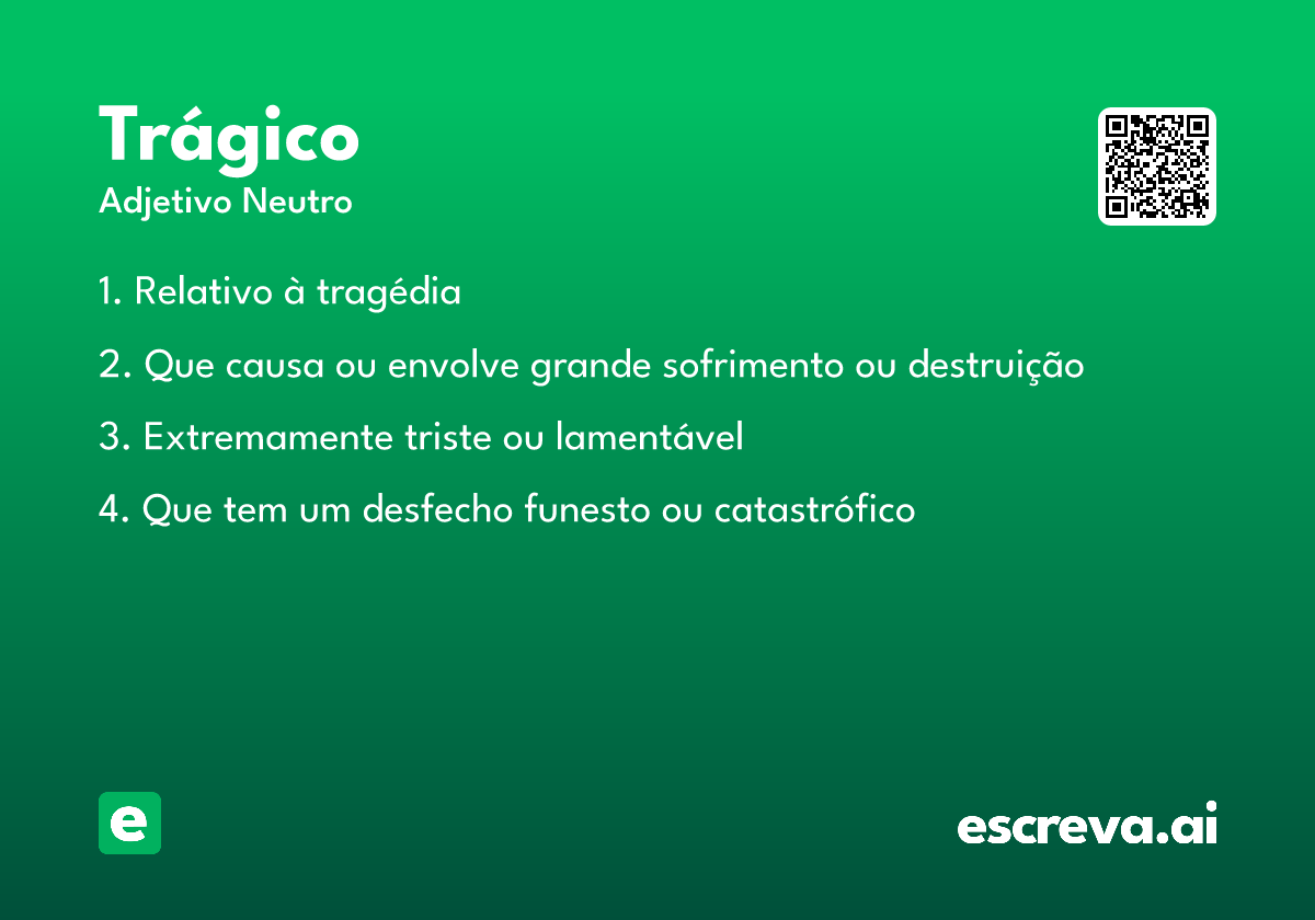 trágico
