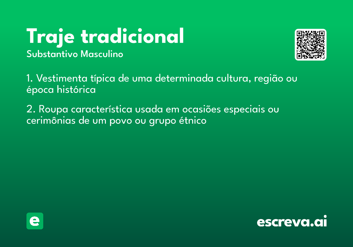 traje tradicional