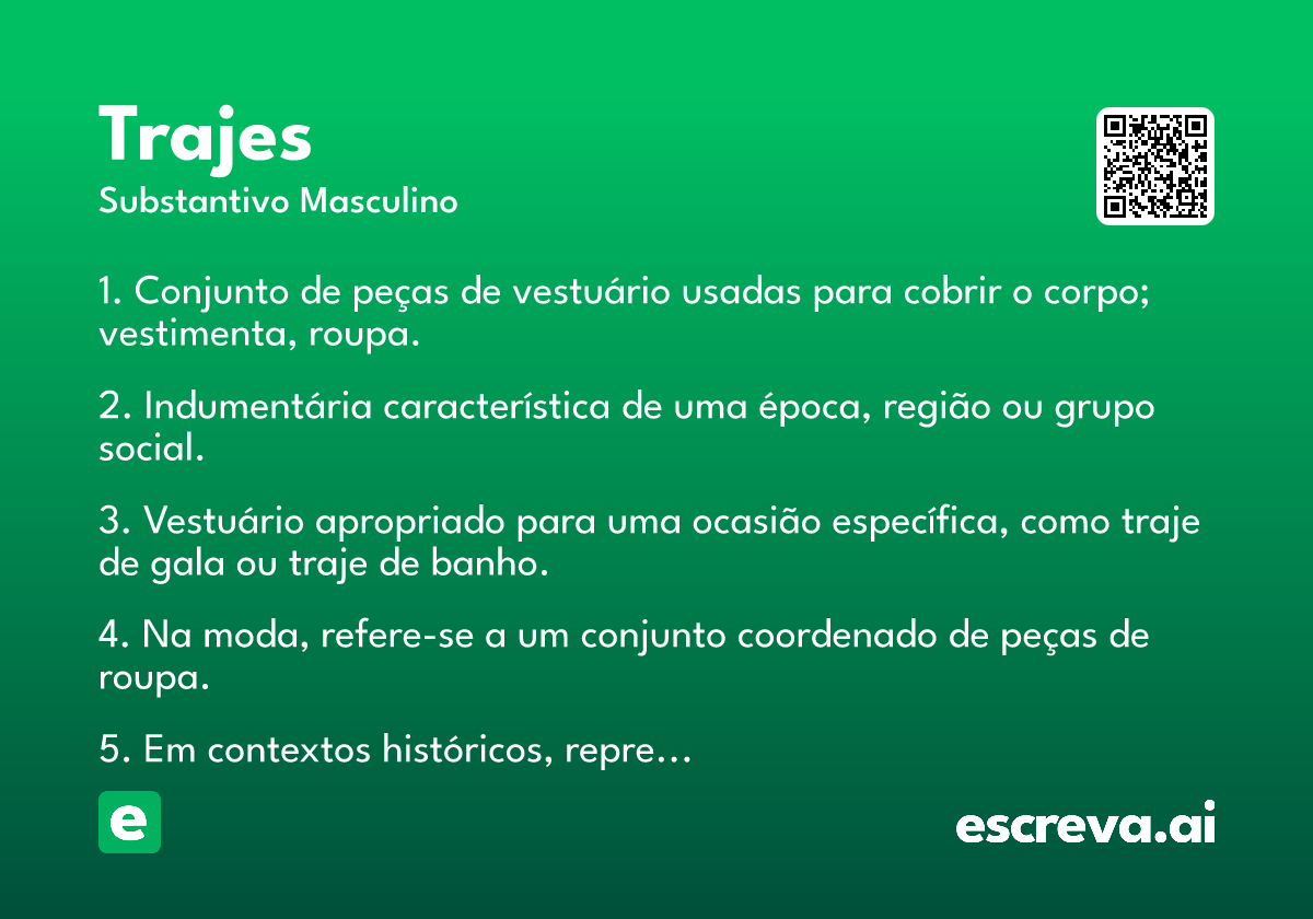 trajes
