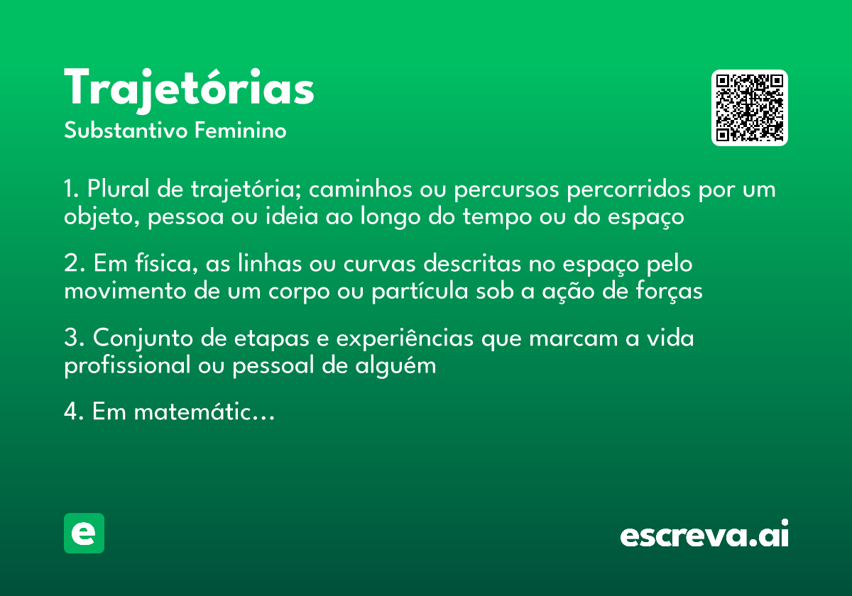 trajetórias