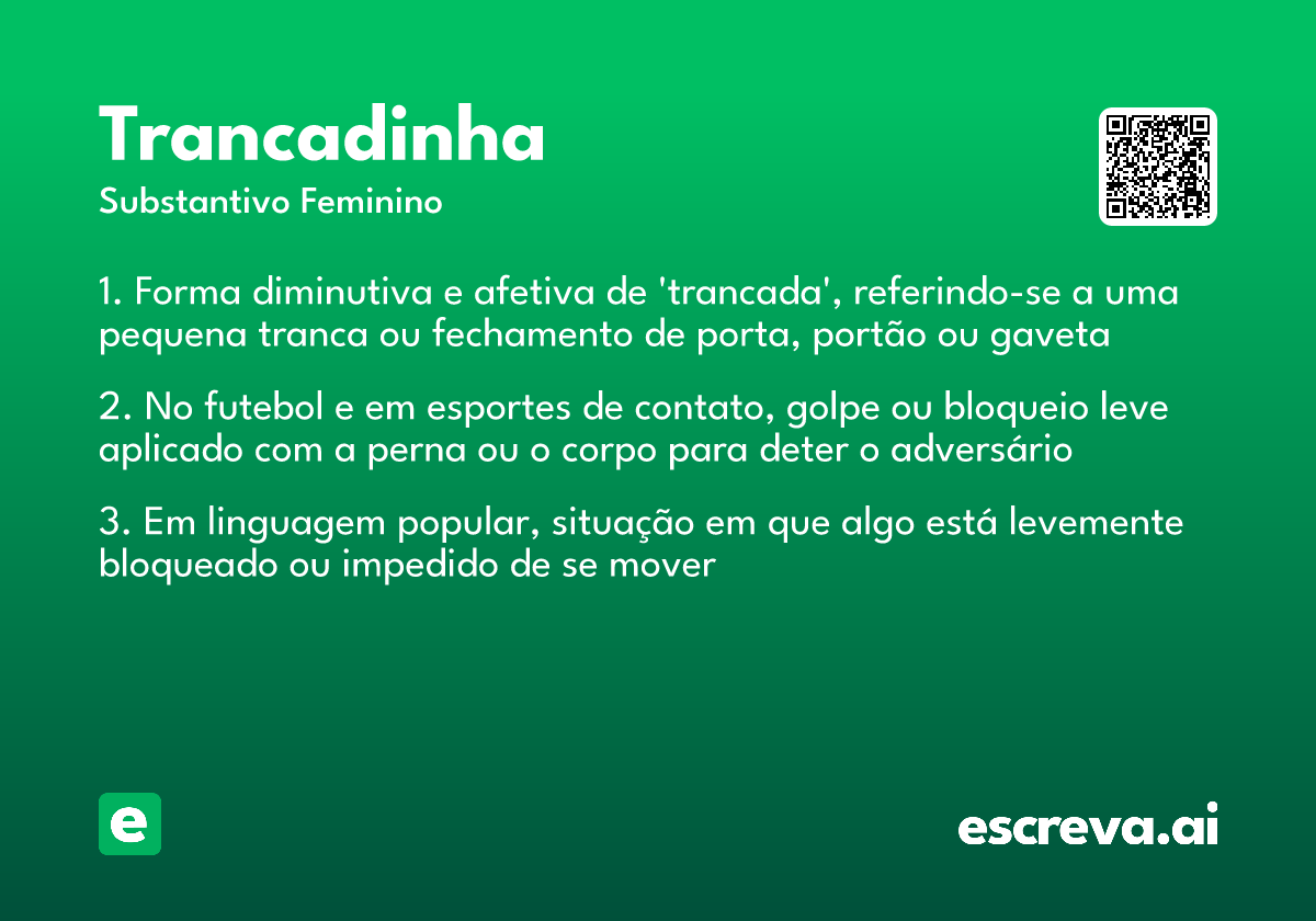 trancadinha