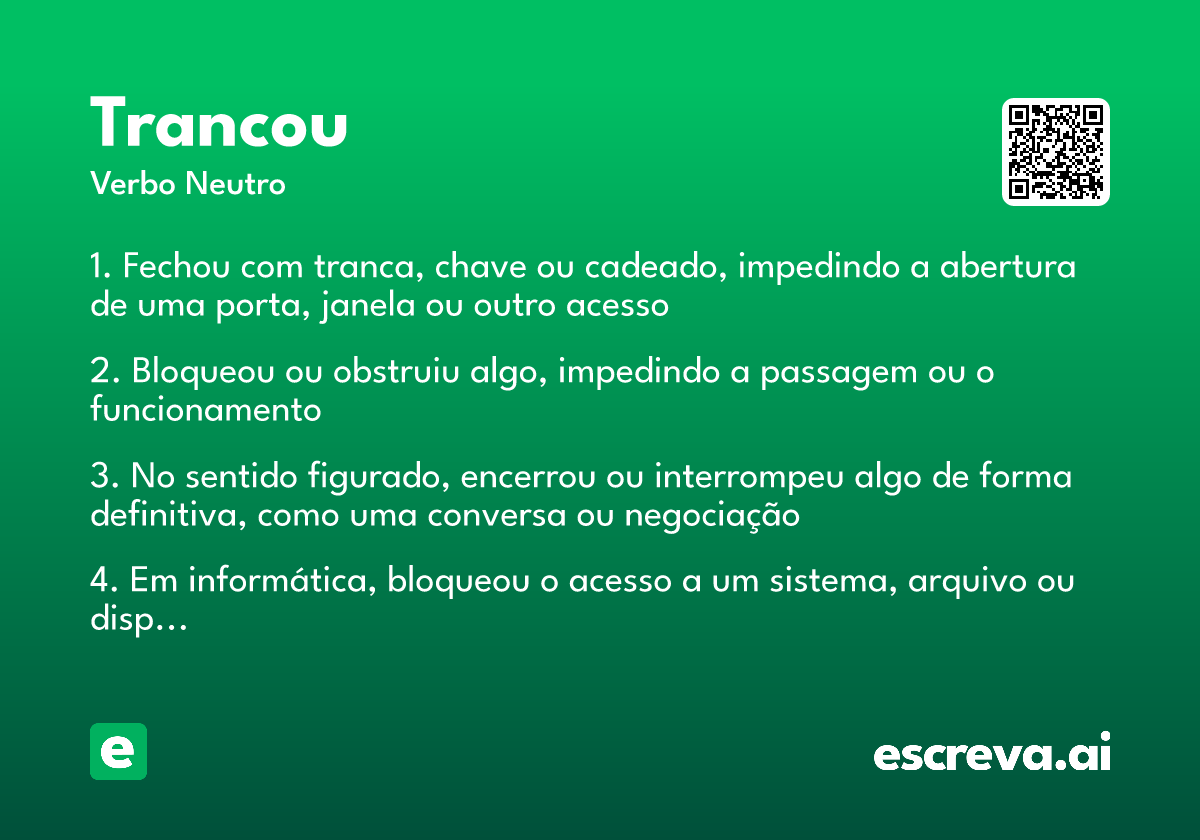 trancou