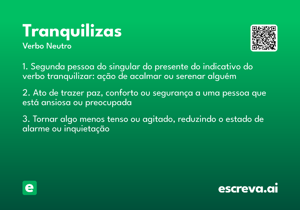 tranquilizas