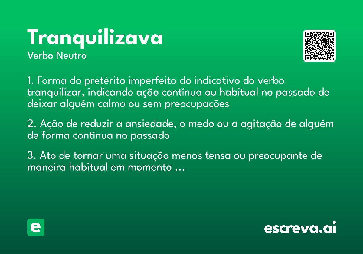 tranquilizava