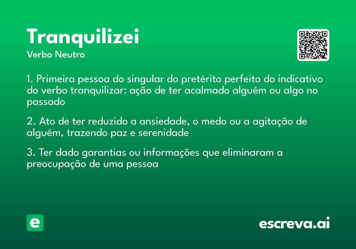 tranquilizei