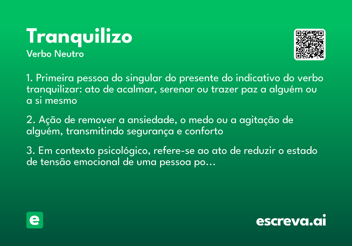 tranquilizo