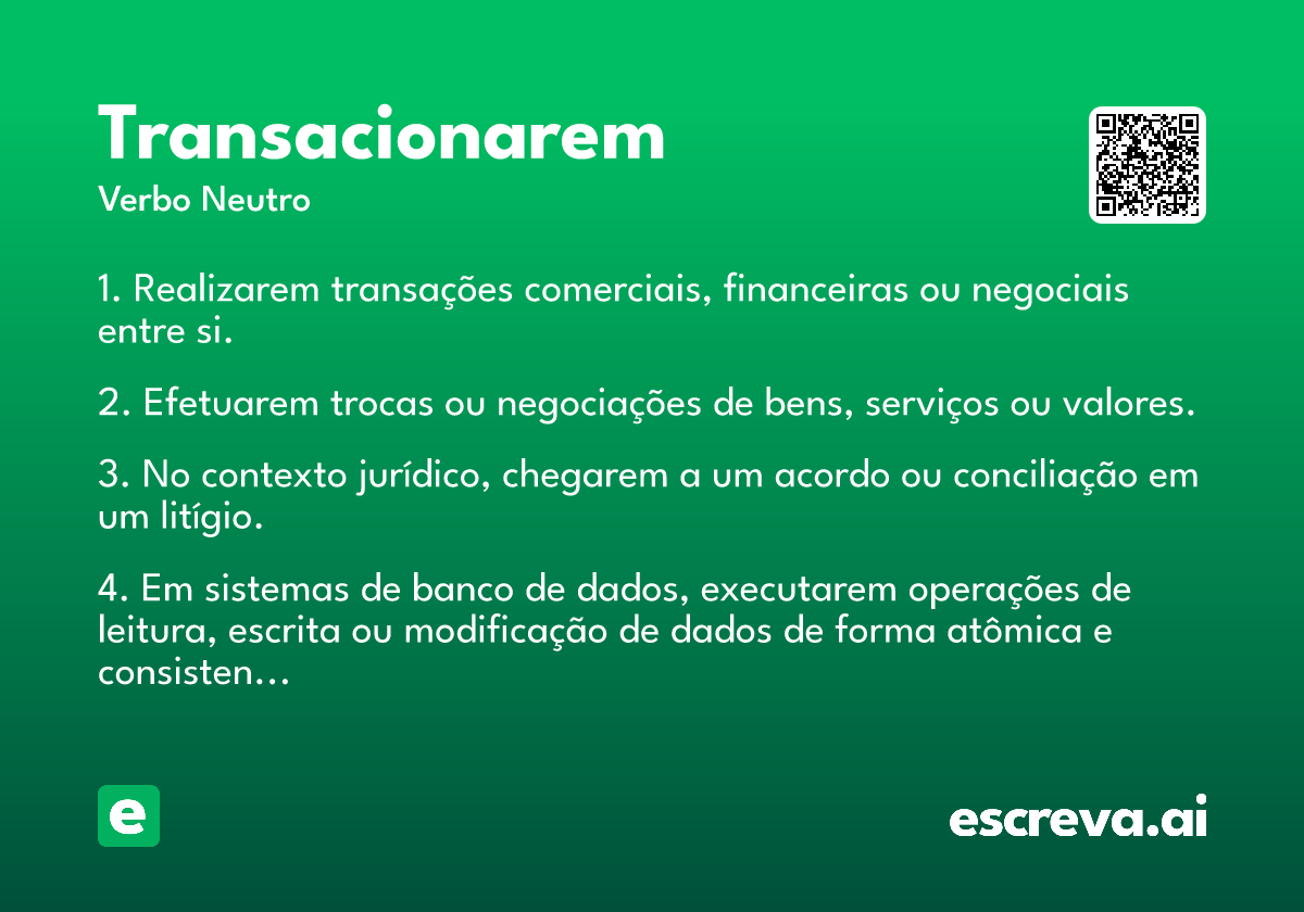 transacionarem