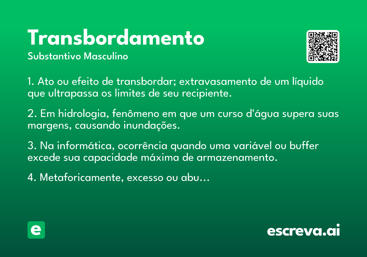 transbordamento