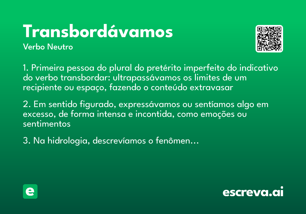 transbordávamos