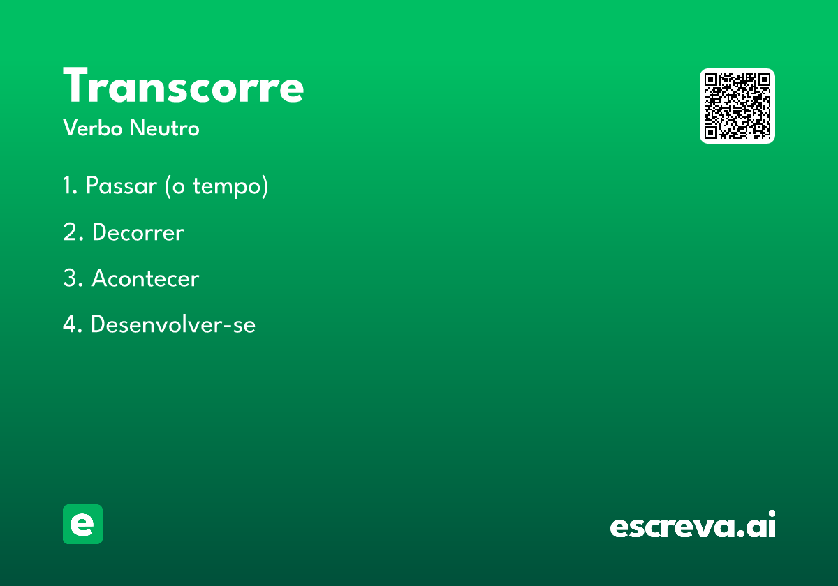 transcorre