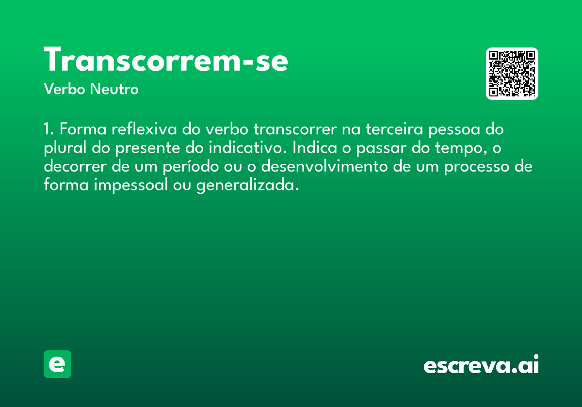 transcorrem-se