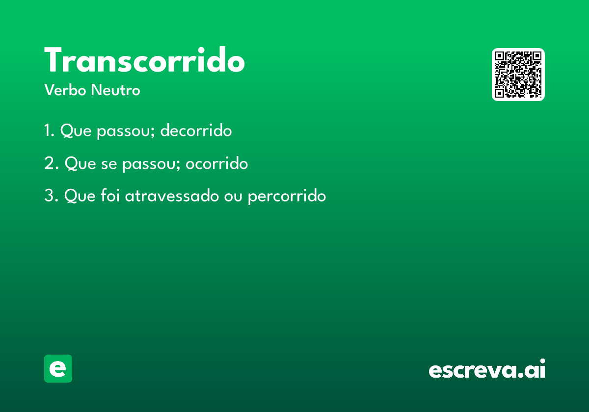 transcorrido