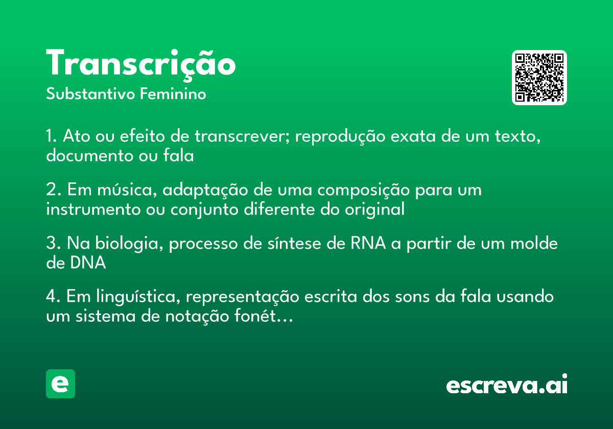 transcrição