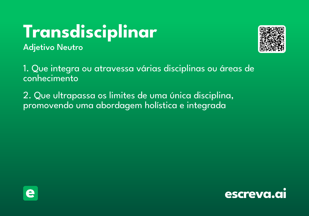 transdisciplinar