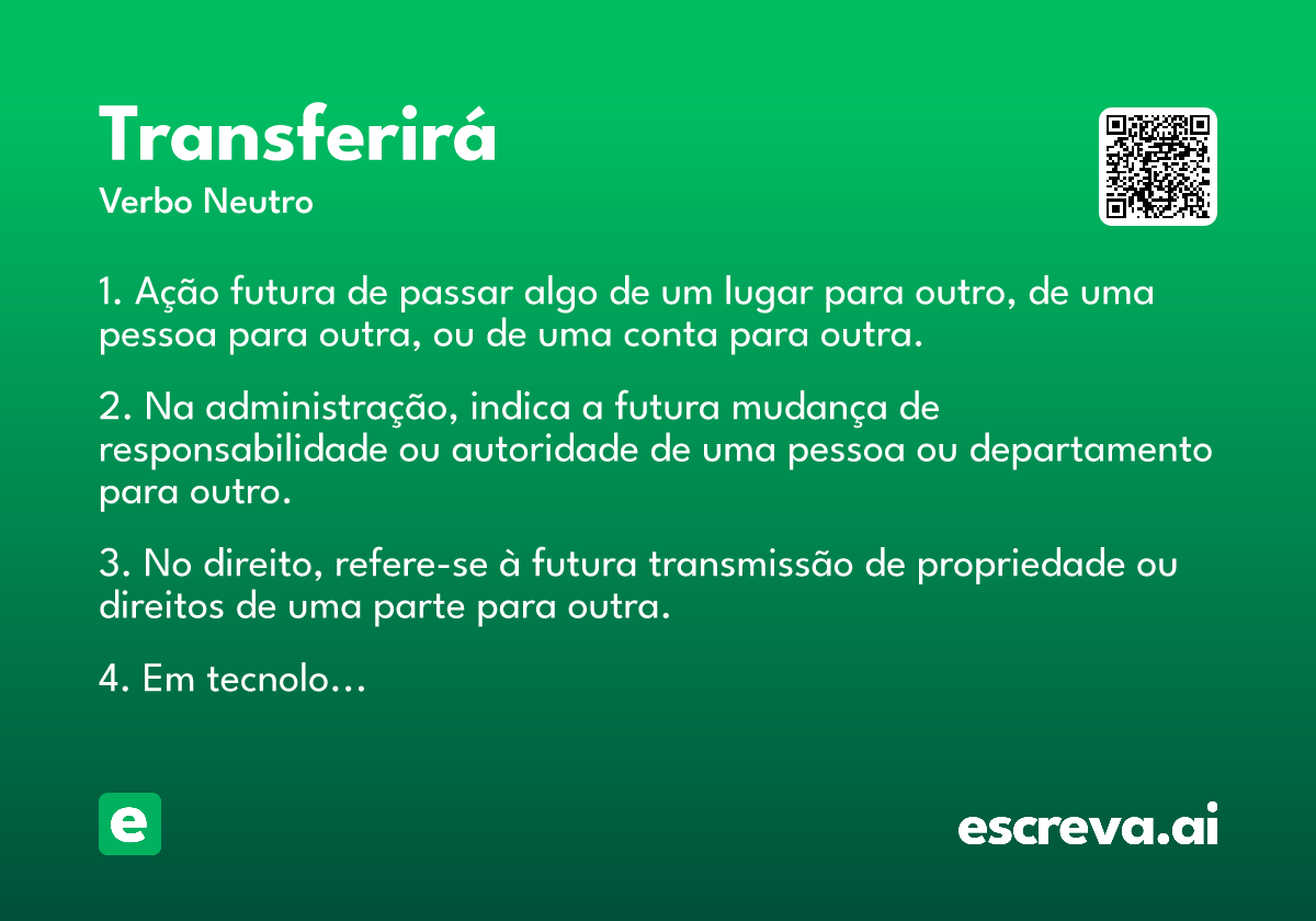 transferirá