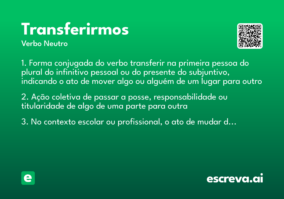 transferirmos