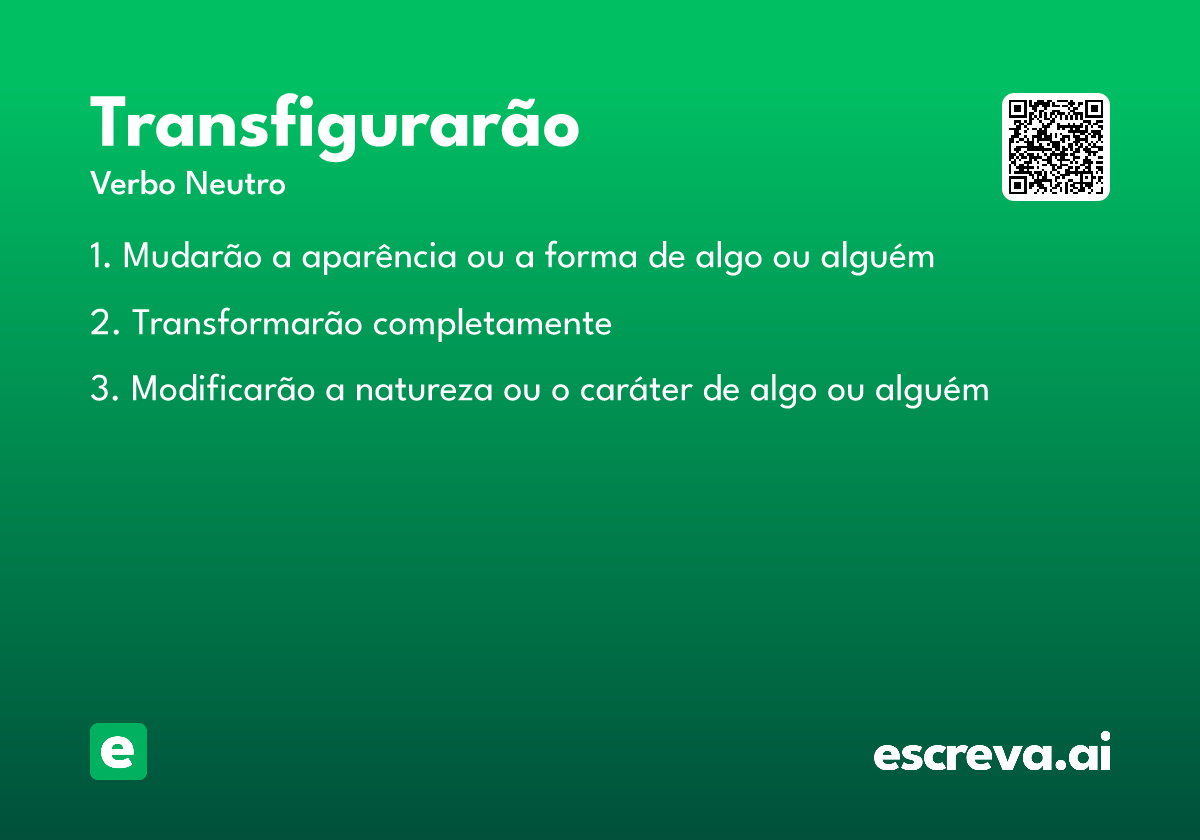 transfigurarão