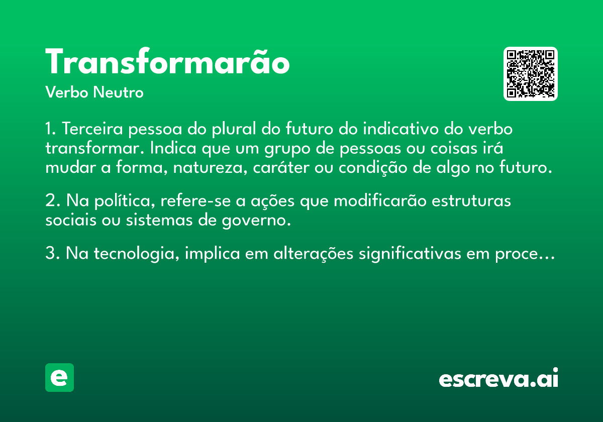 transformarão