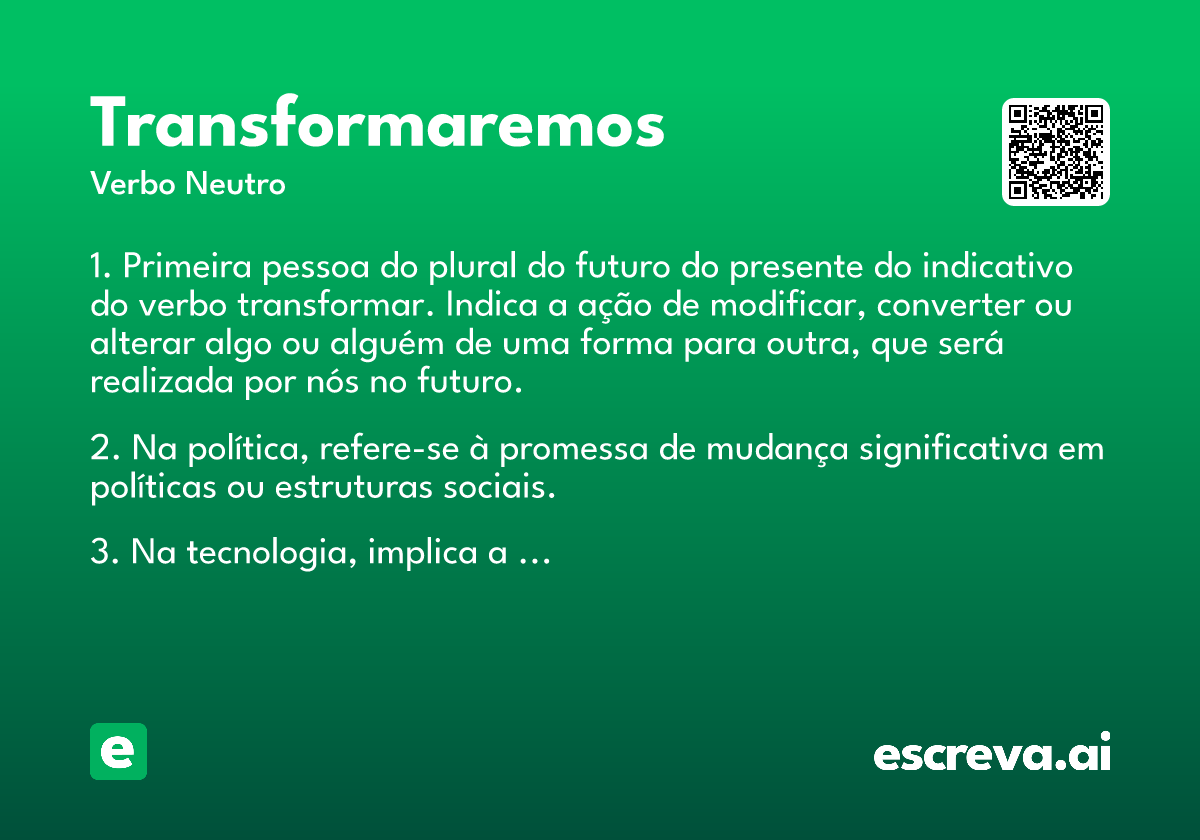 transformaremos