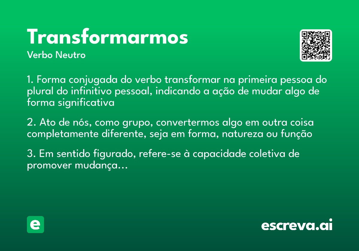 transformarmos