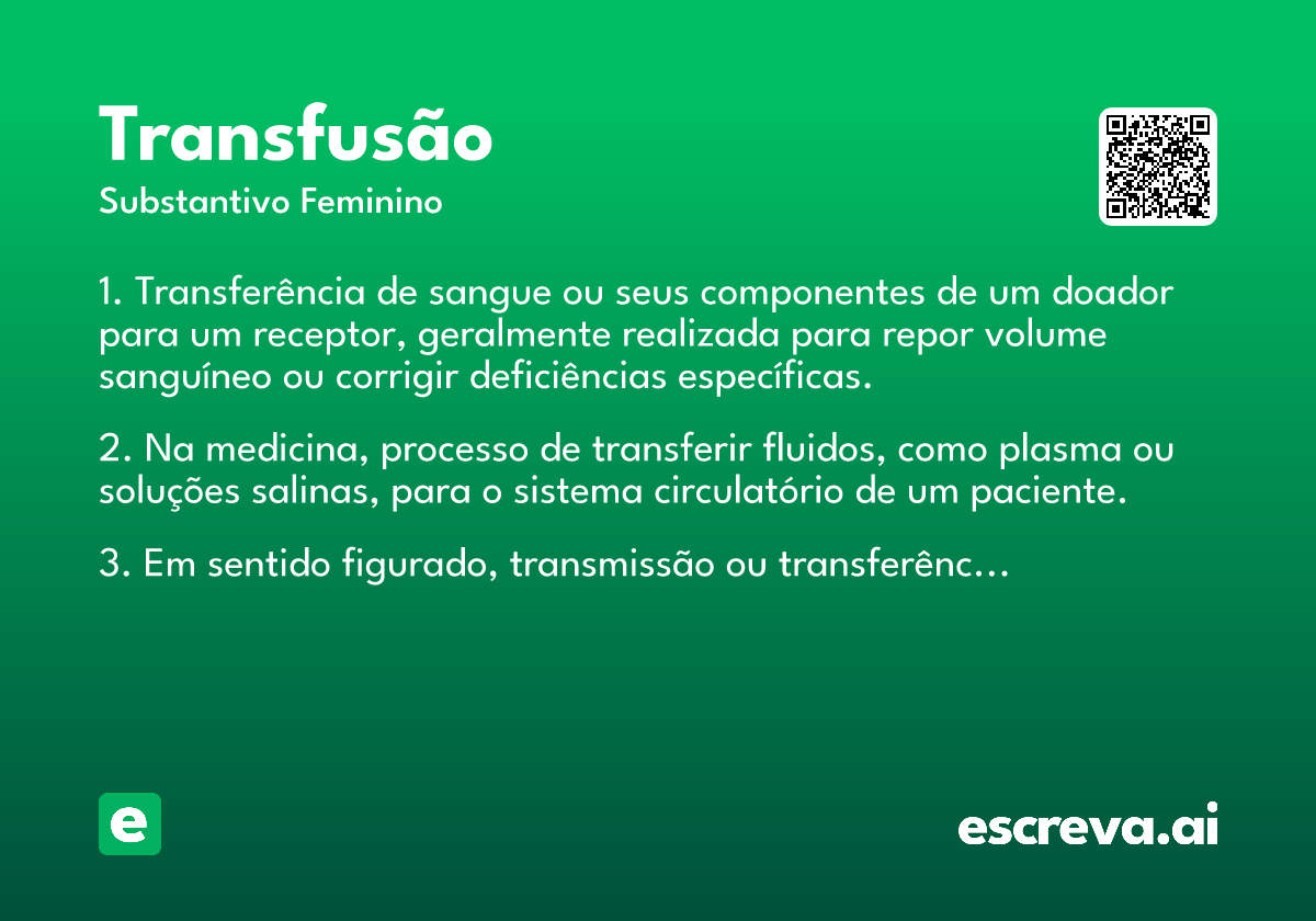 transfusão