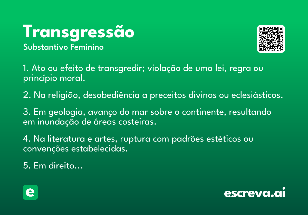 transgressão