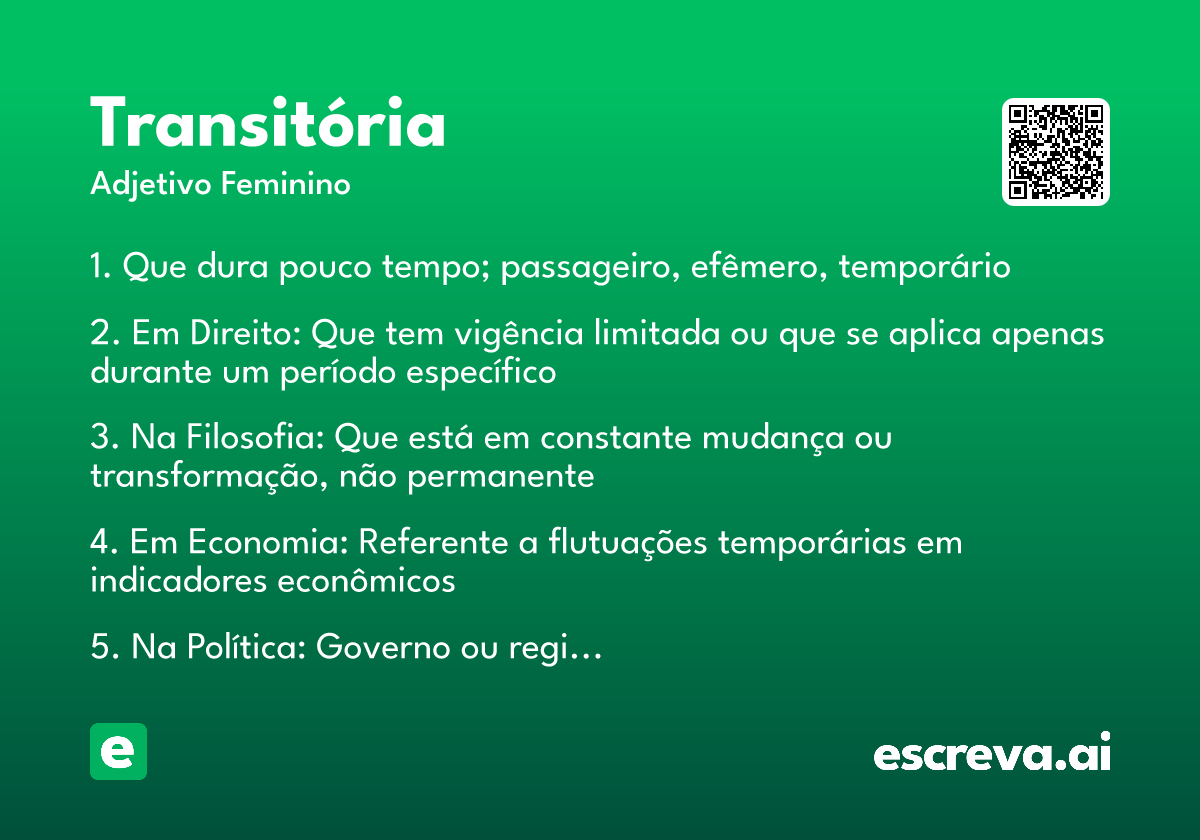 transitória