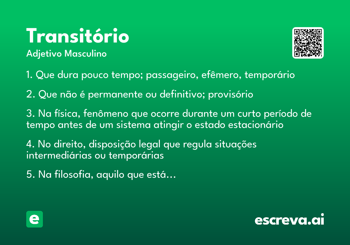 transitório