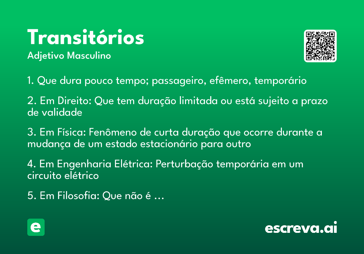 transitórios
