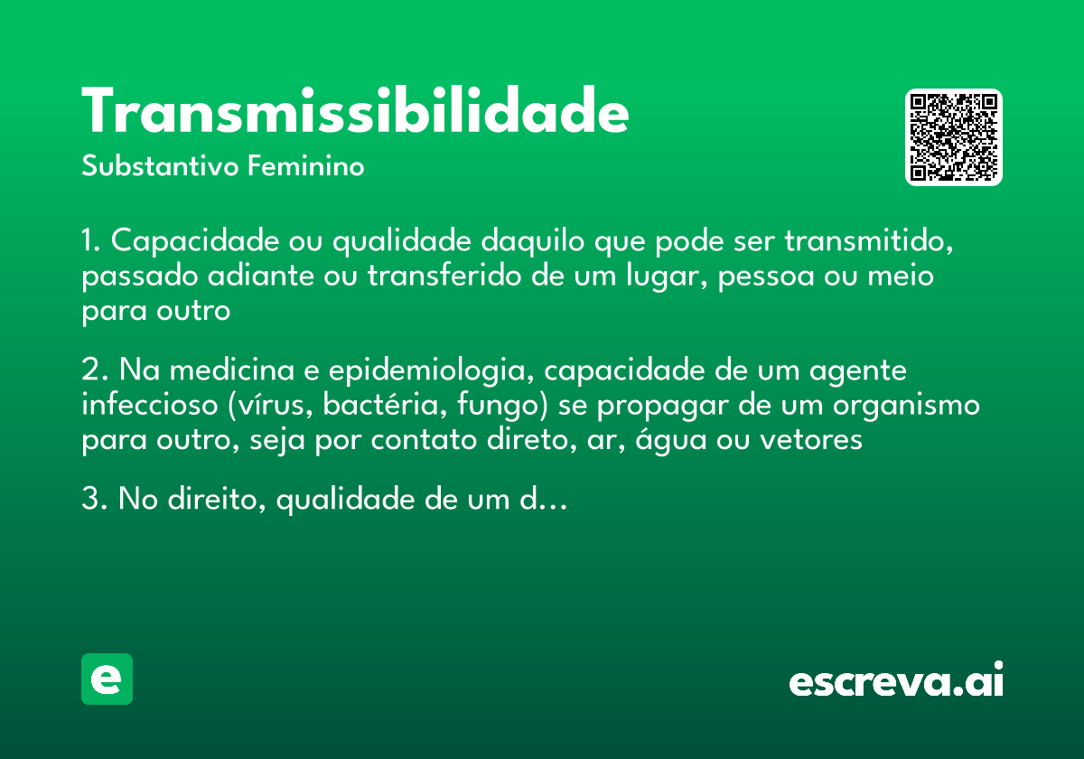 transmissibilidade