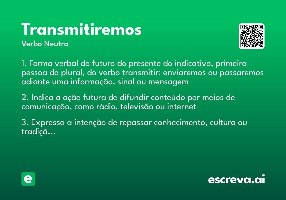 transmitiremos