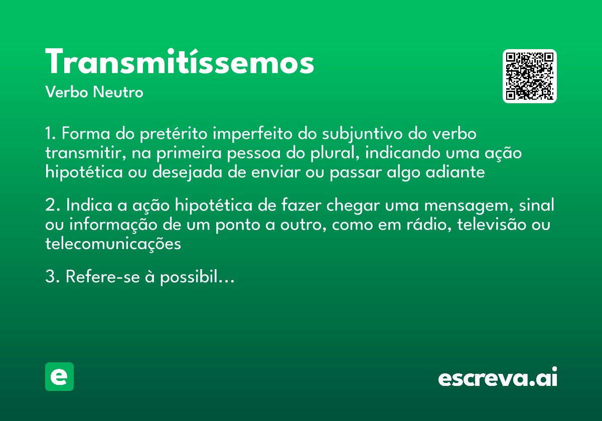 transmitíssemos
