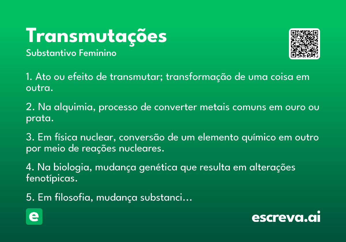 transmutações