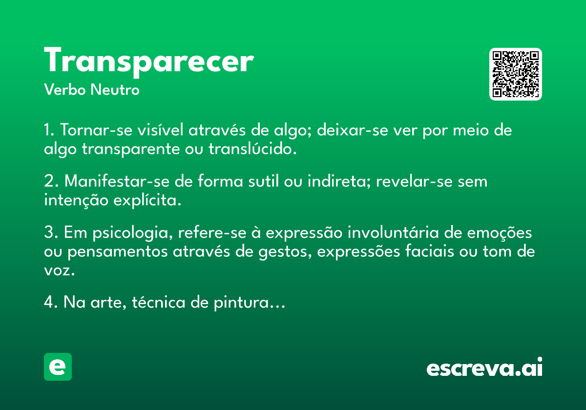 transparecer