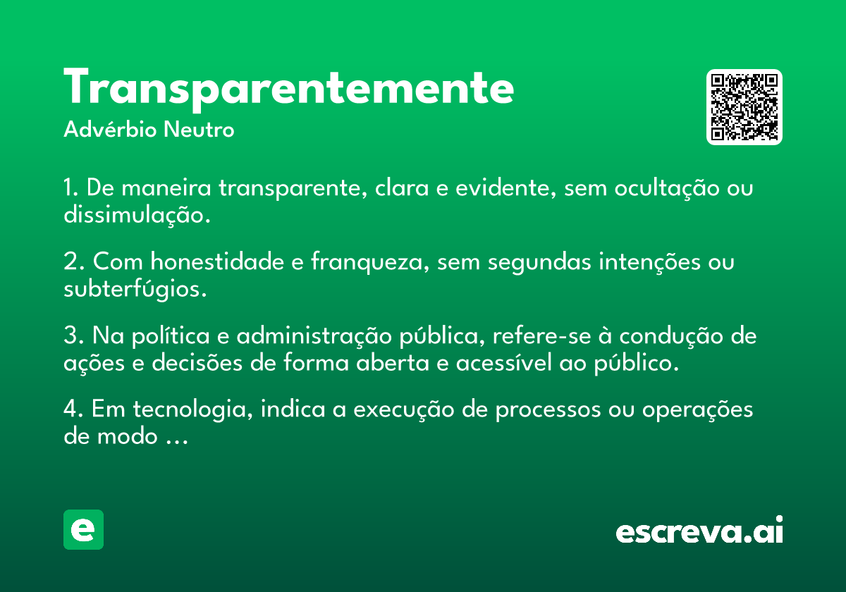 transparentemente