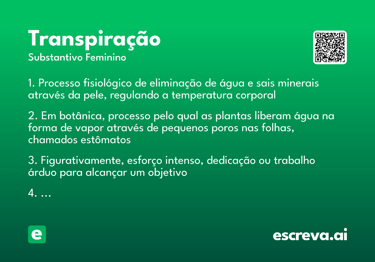 transpiração