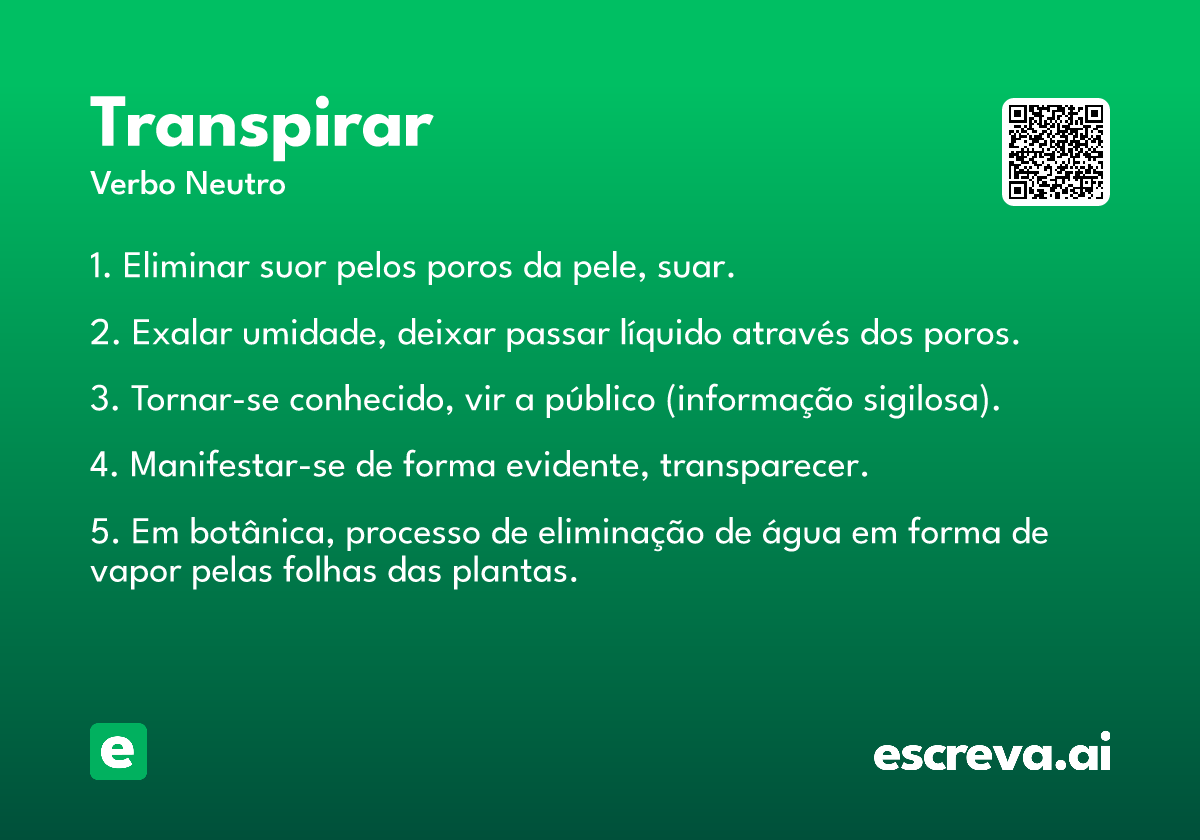 transpirar
