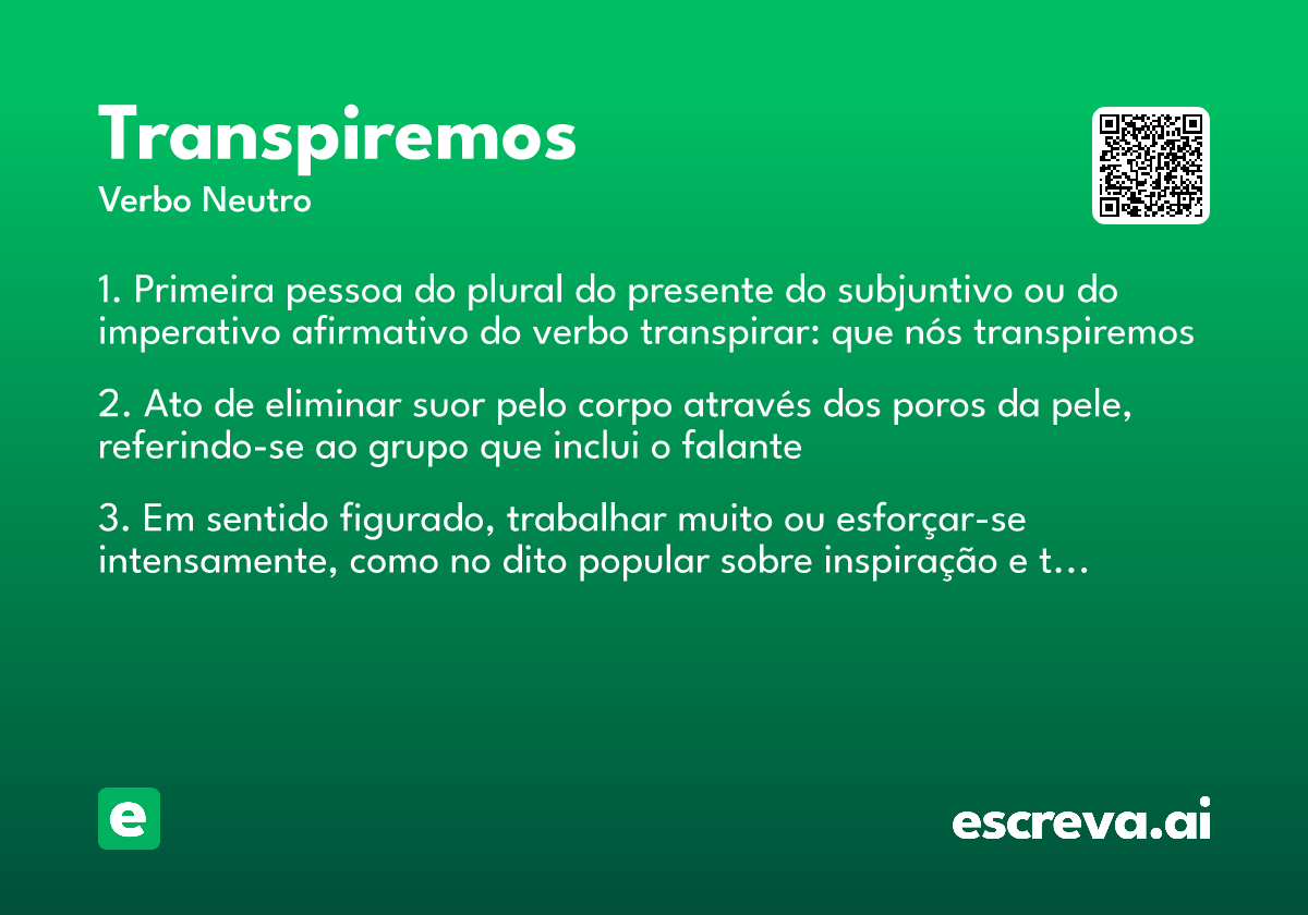 transpiremos