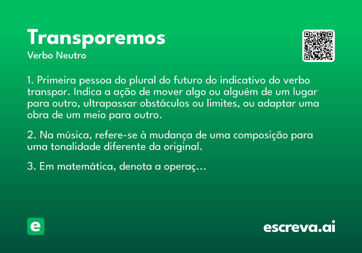 transporemos