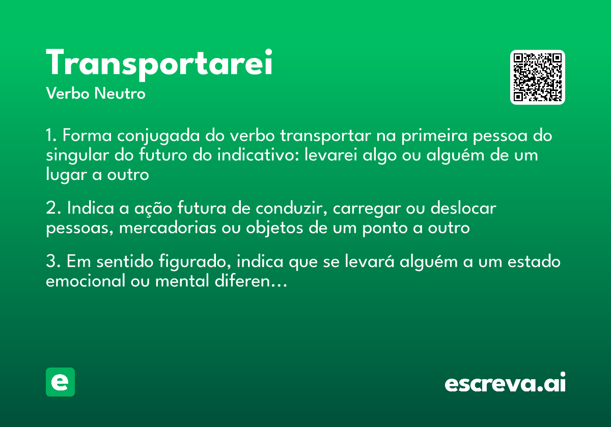 transportarei