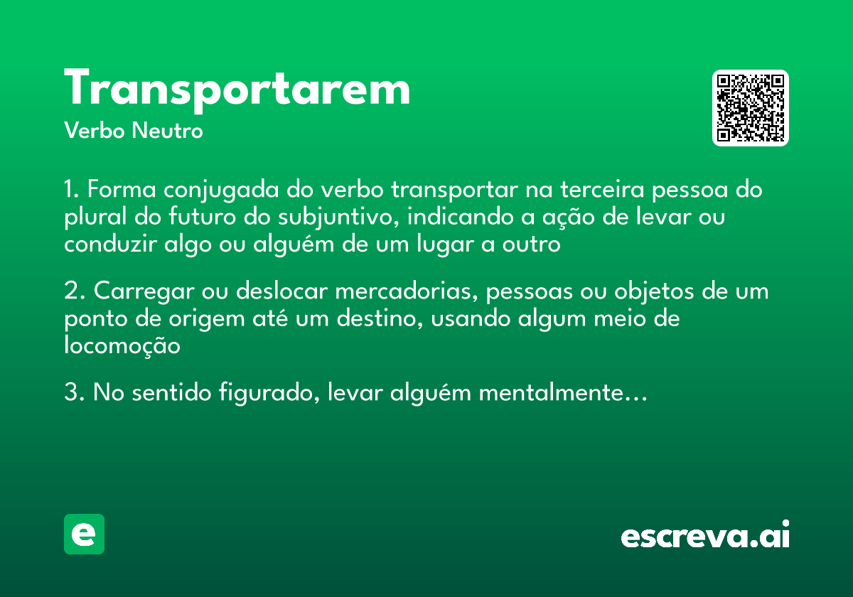 transportarem