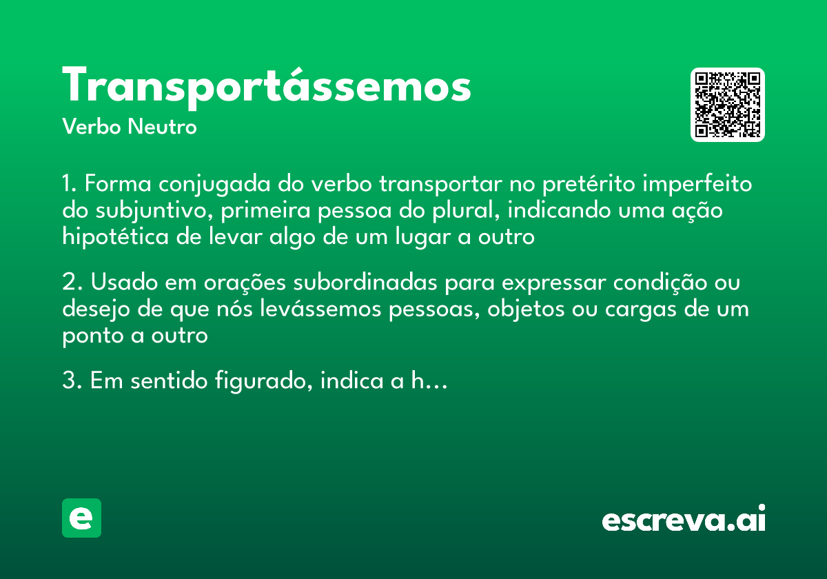 transportássemos