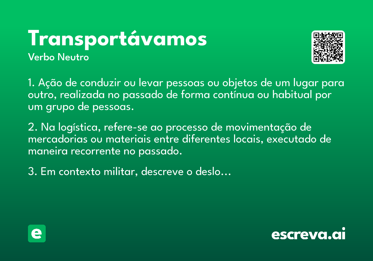 transportávamos