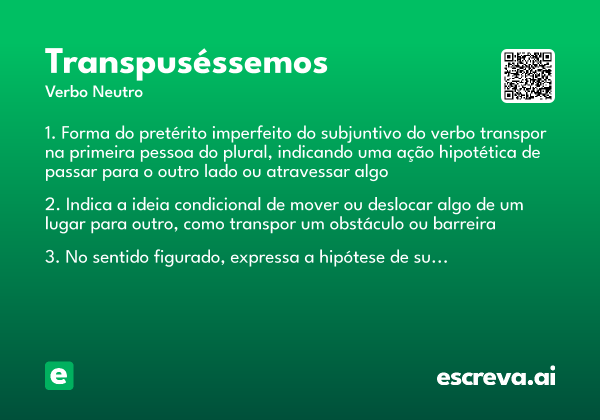 transpuséssemos