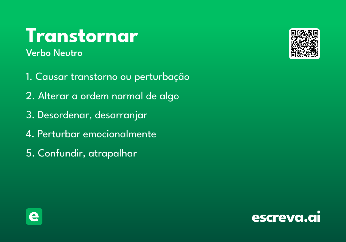transtornar