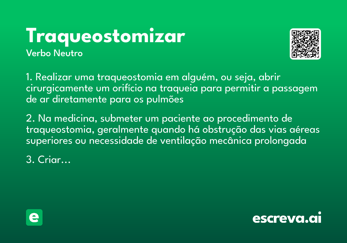 traqueostomizar