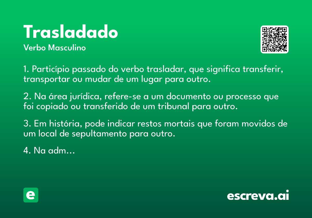 trasladado
