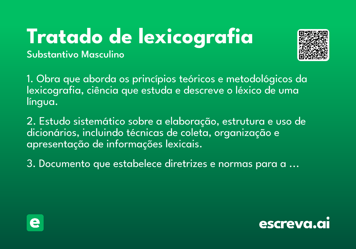 tratado de lexicografia
