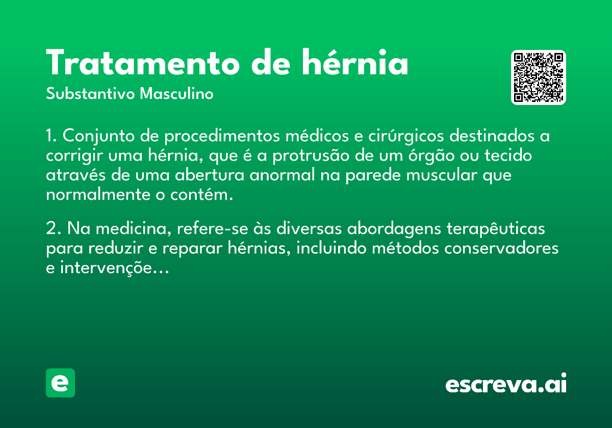 tratamento de hérnia