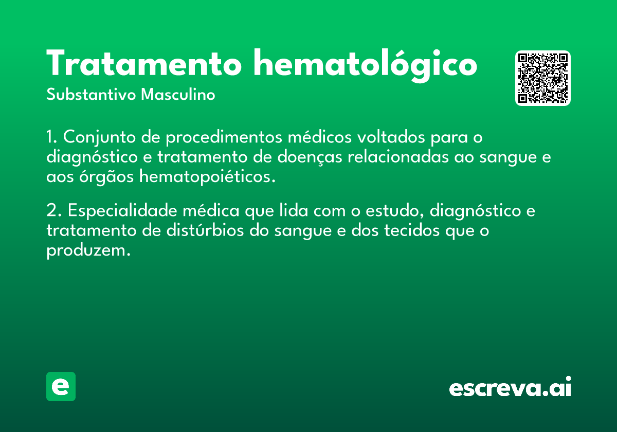 tratamento hematológico